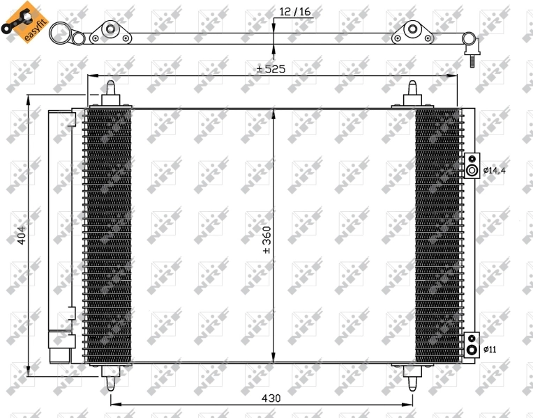 Radiador de aparelho de ar condicionado 35610 NRF