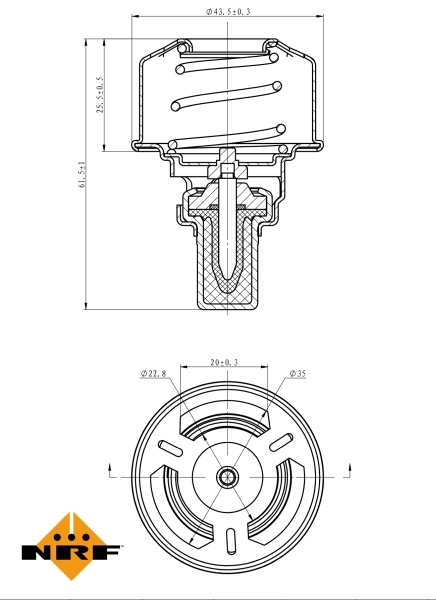 Termostato 725007 NRF