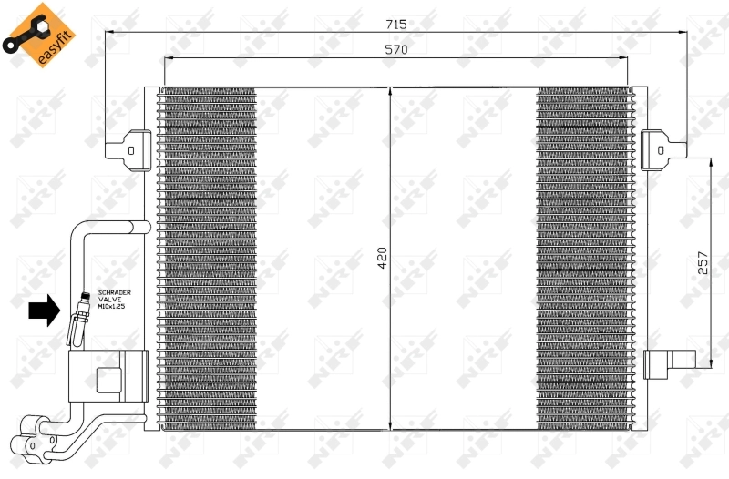Compre 35359 NRF Radiador de aparelho de ar condicionado