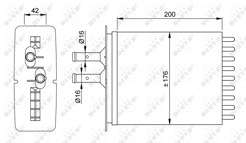 Compre Radiador de forno (de aquecedor) Fiat Punto 