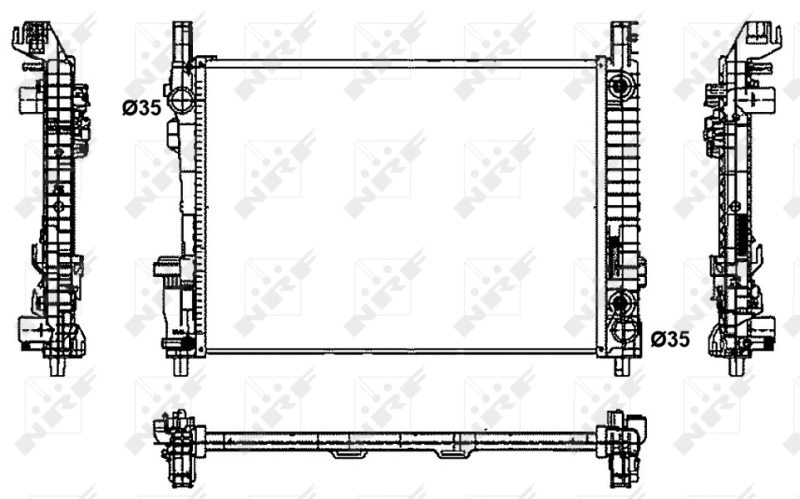 Compre 53800 NRF Radiador de esfriamento de motor