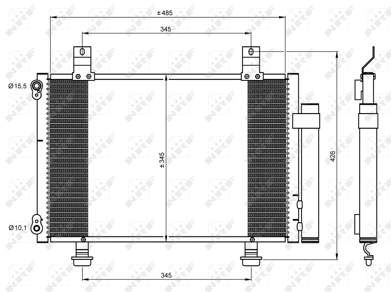 Radiador de aparelho de ar condicionado Suzuki Swift IV MZ, EZ ao melhor preço