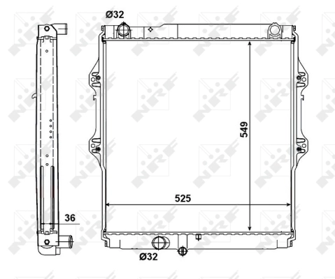 Radiador de esfriamento de motor Toyota Hilux N ao melhor preço
