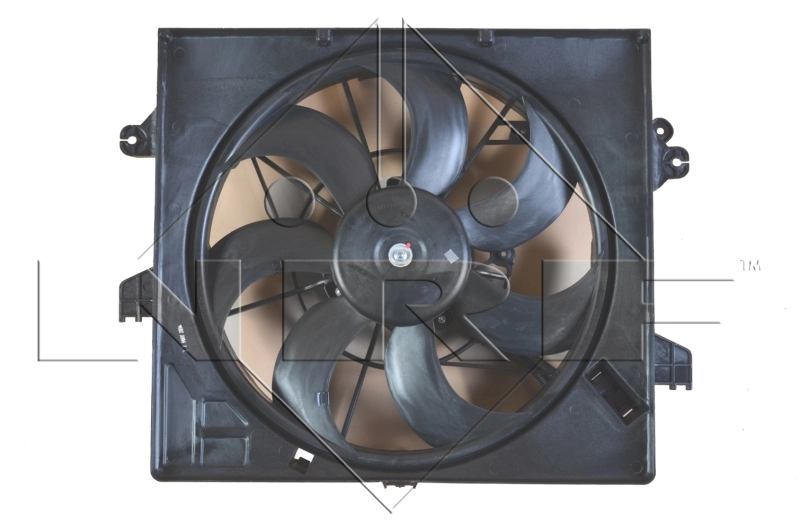 47482 NRF Difusor do radiador de esfriamento, montado com motor e roda de aletas