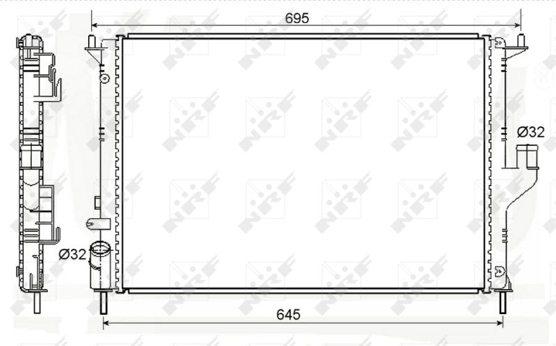 Compre 53118 NRF Radiador de esfriamento de motor