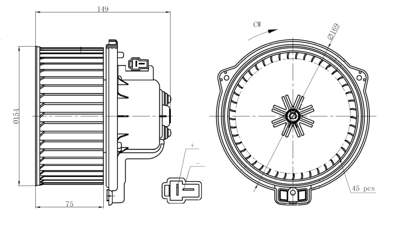 Compre Motor de ventilador de forno (de aquecedor de salão) Volvo S40 1
