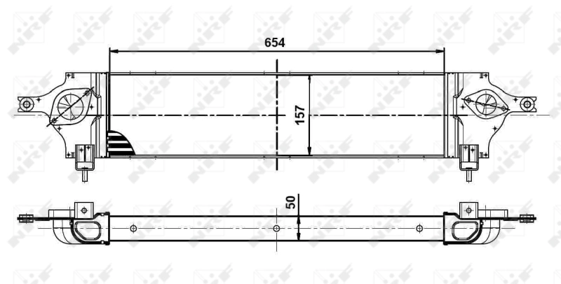 Radiador de intercooler Nissan Qashqai +2 I J10