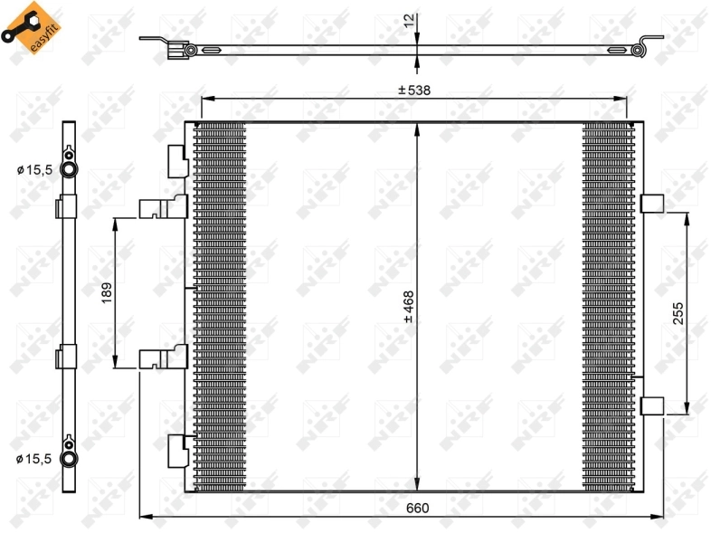 Radiador de aparelho de ar condicionado 35960 NRF