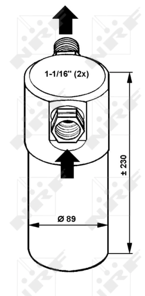 Tanque de recepção do secador de aparelho de ar condicionado 33083 NRF