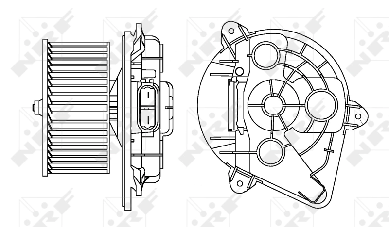 Motor de ventilador de forno (de aquecedor de salão) 34156 NRF