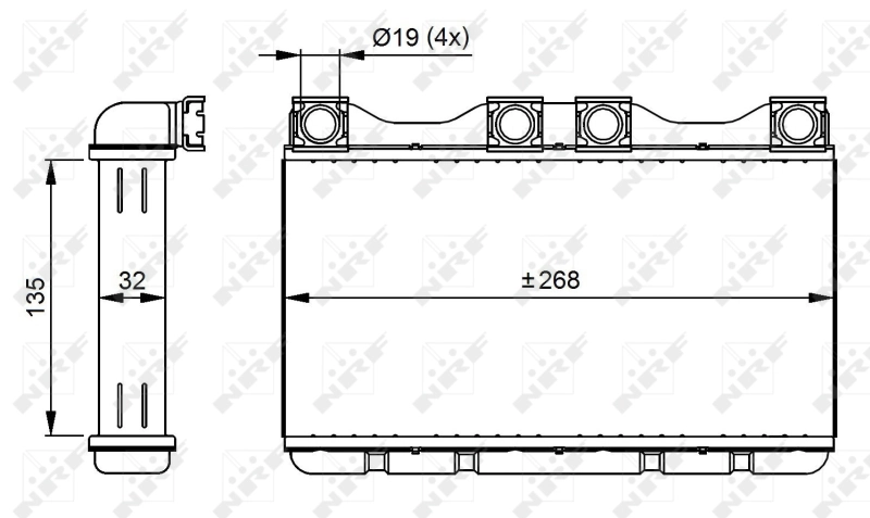 Radiador de forno (de aquecedor) para BMW 7  E38
