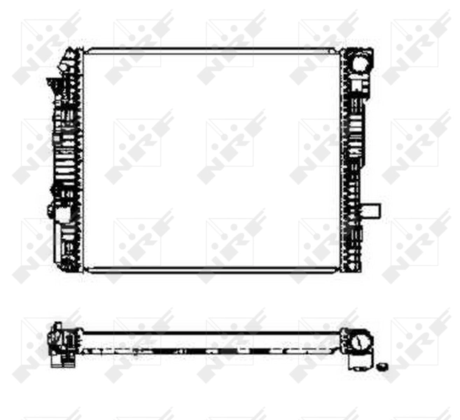 Radiador de esfriamento de motor Mercedes A9705000503
