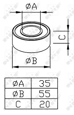 Rolamento de acoplamento do compressor de aparelho de ar condicionado Scania 1411280 preço, a partir de 17,34 USD