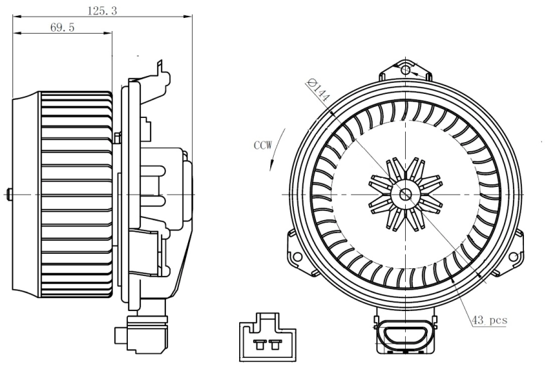 Motor de ventilador de forno (de aquecedor de salão) Toyota Yaris preço, a partir de 47,37 USD