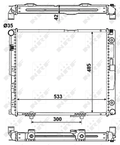 Compre 516573 NRF Radiador de esfriamento de motor