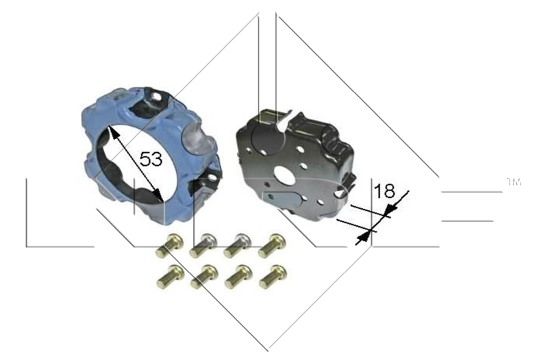 Acoplamento (bobina magnética) do compressor de aparelho de ar condicionado para Volkswagen Golf V 1K1