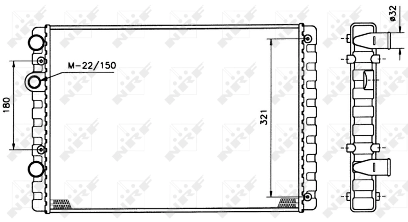 Compre 509520 NRF Radiador de esfriamento de motor