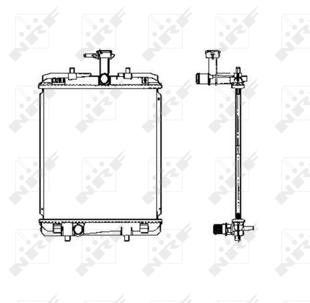 Compre 53459 NRF Radiador de esfriamento de motor