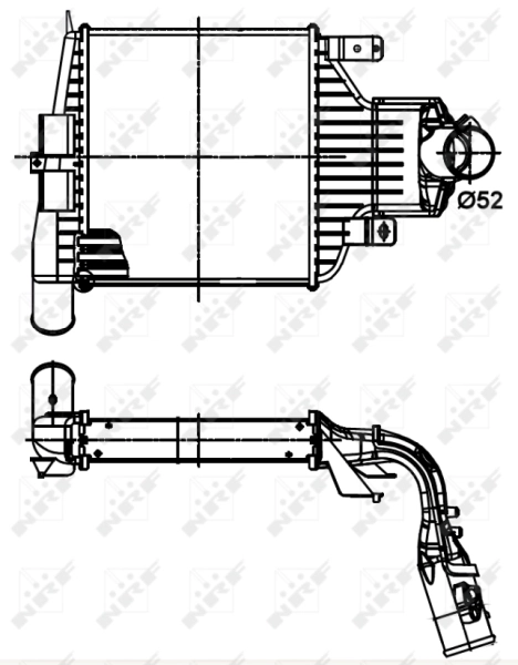 Radiador de intercooler 6302062 General Motors