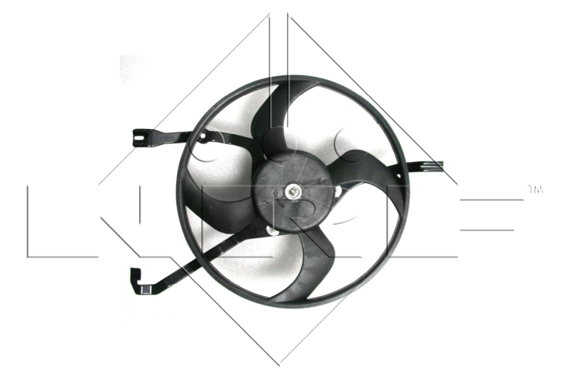47448 NRF Ventilador elétrico de esfriamento montado (motor + roda de aletas)