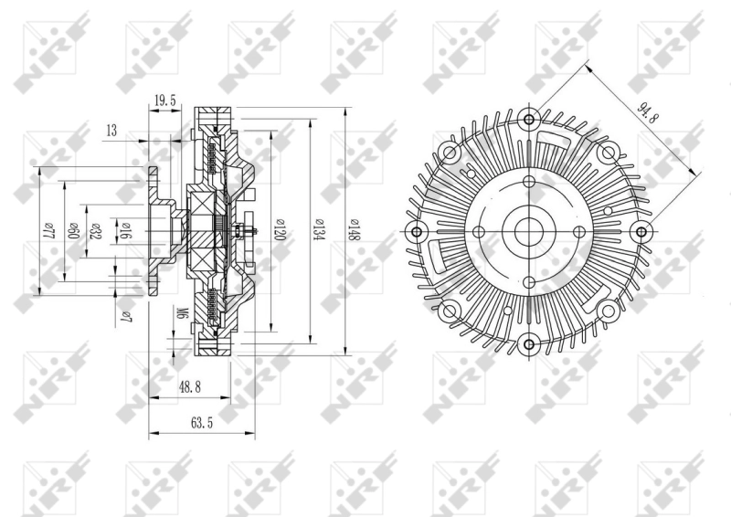 Compre Acoplamento viscoso de ventilador de esfriamento Nissan Terrano 2