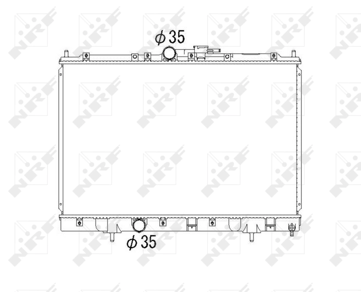 Radiador de esfriamento de motor Mitsubishi Pajero  H60, H70 ao melhor preço