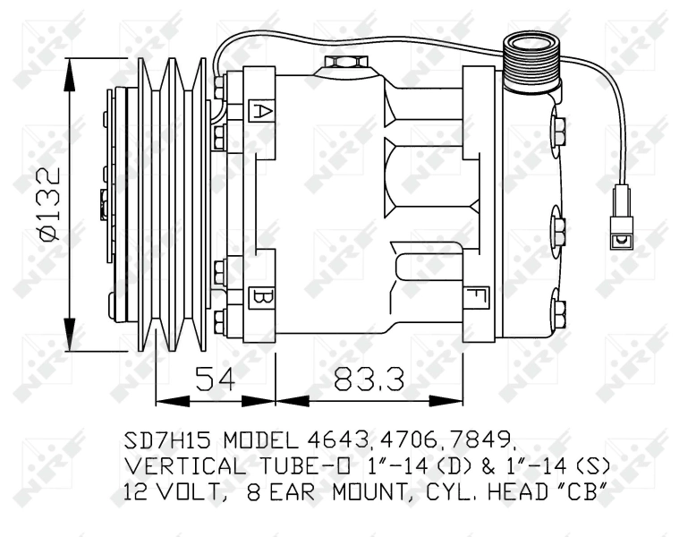 Compressor de aparelho de ar condicionado NRF 32130 preço, a partir de 280,27 USD