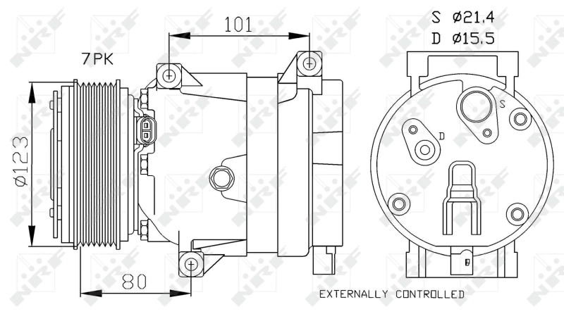 Compre 6038KS3 Polcar Compressor de aparelho de ar condicionado