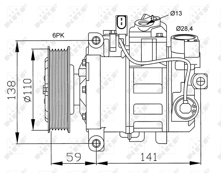 Compressor de aparelho de ar condicionado Polcar DCP02012