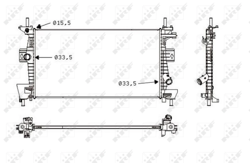 Radiador de esfriamento de motor TYC 613FDA163 preço, a partir de 93,64 USD