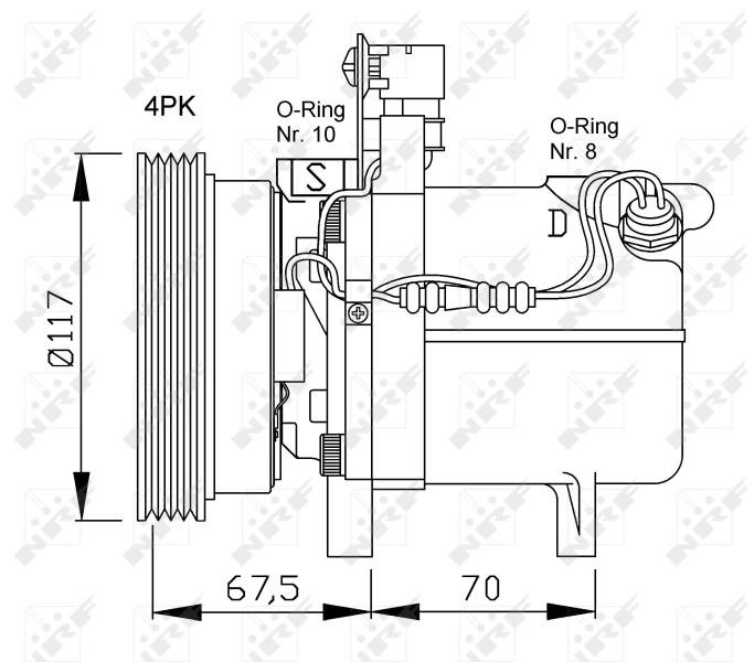 Compressor de aparelho de ar condicionado NRF 32055 preço, a partir de 92,55 USD