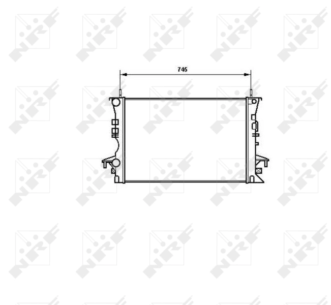 Compre 58318 NRF Radiador de esfriamento de motor
