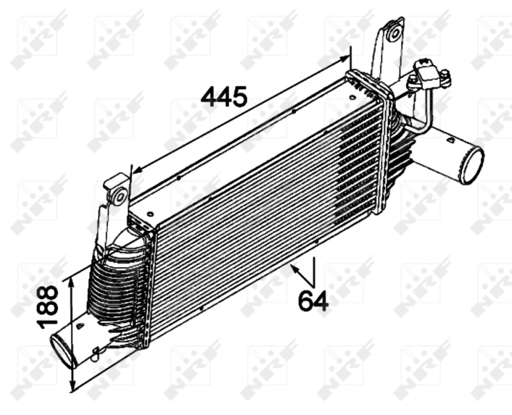 Radiador de intercooler 30527 NRF