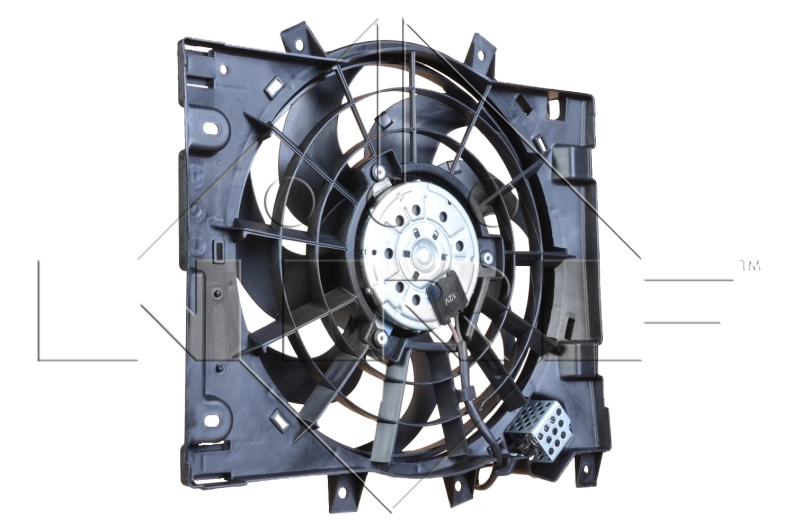 Ventilador elétrico de esfriamento montado (motor + roda de aletas) para Opel Zafira A F75