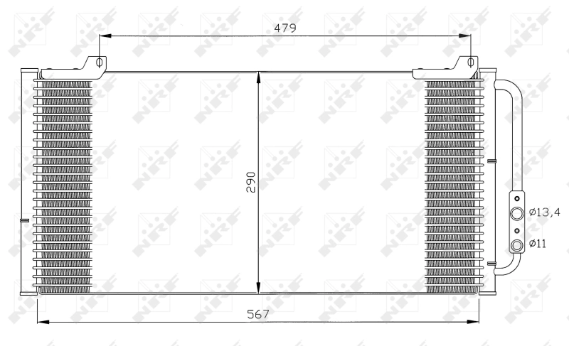 Radiador de aparelho de ar condicionado Rover 25  RF ao melhor preço