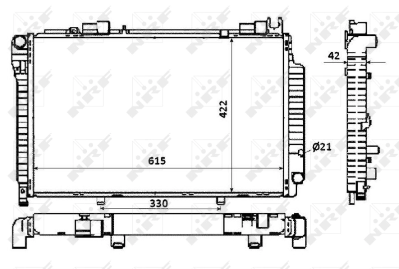 Compre 017M36A Jdeus Radiador de esfriamento de motor