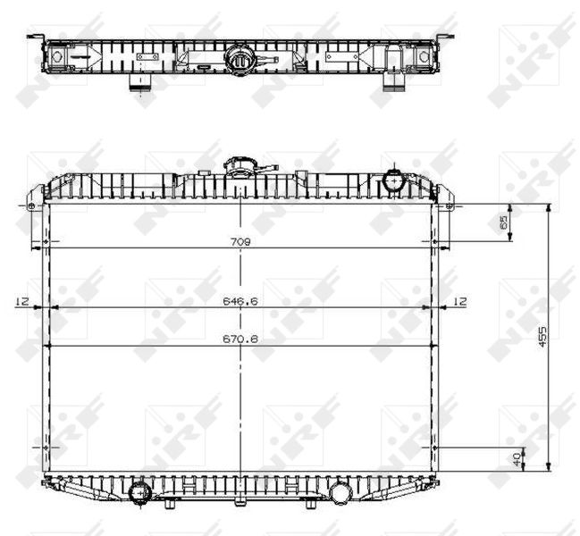Compre ADN19844 Blue Print Radiador de esfriamento de motor