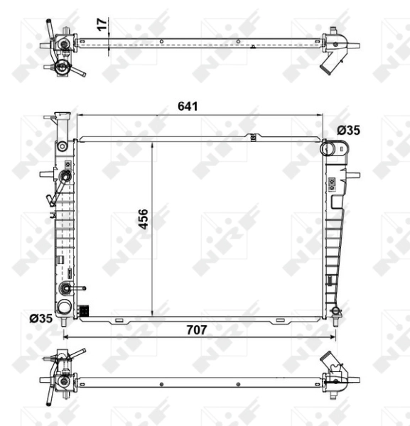 Radiador de esfriamento de motor Mando DC253102E101 preço, a partir de 118,18 USD