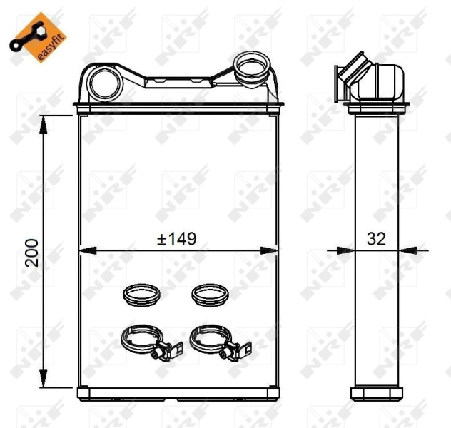 Radiador de forno (de aquecedor) Fiat Punto preço, a partir de 58,09 USD