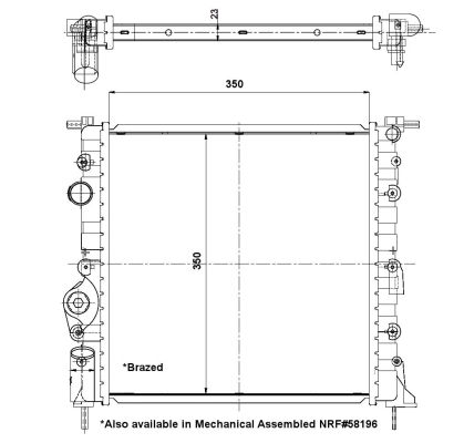 Radiador de esfriamento de motor Renault Clio II SB0