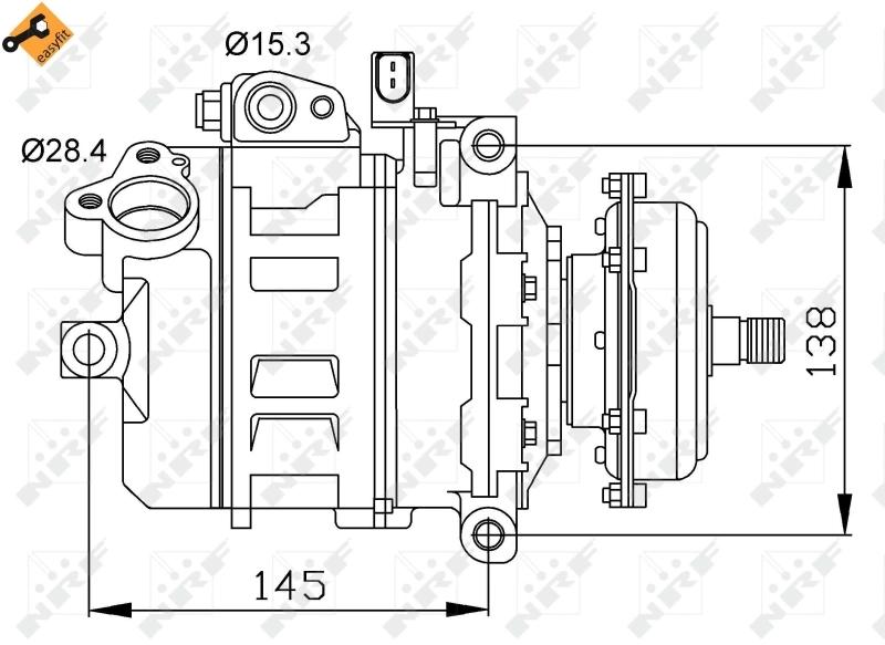 Compressor de aparelho de ar condicionado 32148 NRF