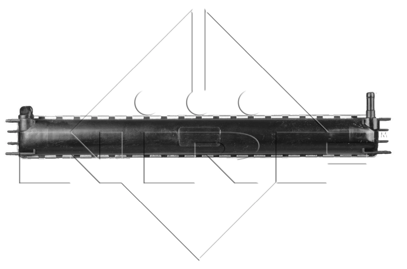  Radiador de esfriamento de motor Fiat Ducato I сaixa (290) (1989 - 1994) I