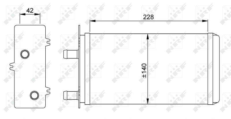 Radiador de forno (de aquecedor) 53214 NRF