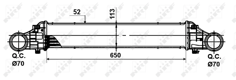 Radiador de intercooler 30509 NRF