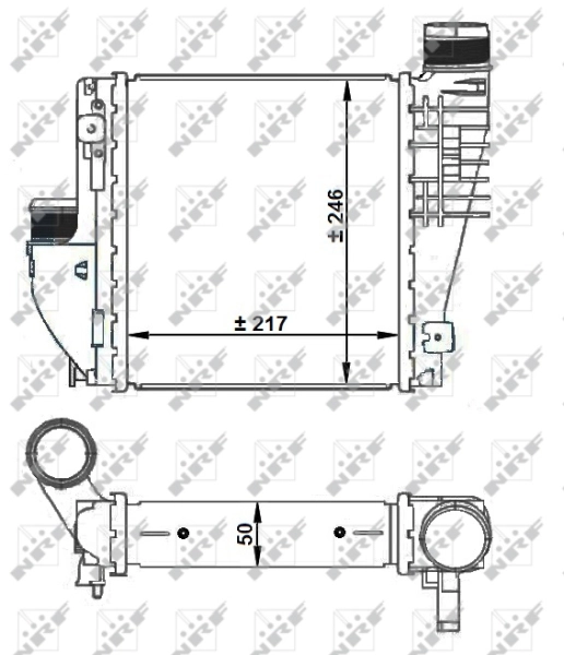  Radiador de intercooler Citroen C4 SPACETOURER monovolume (3D) (2018 - 2026) SPACETOURER