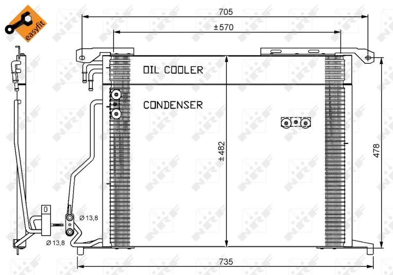 Compre 8062077 Frig AIR Radiador de aparelho de ar condicionado