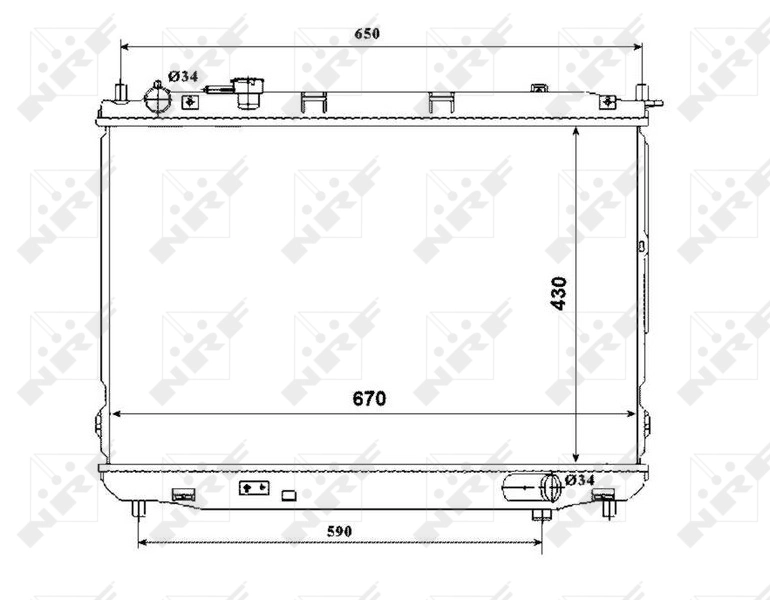4147083 Polcar Radiador de esfriamento de motor