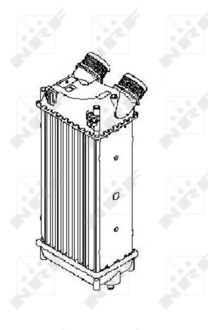 Radiador de intercooler 817845 VALEO