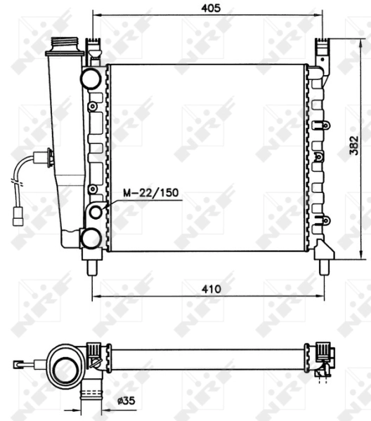  Radiador de esfriamento de motor Fiat Uno hatchback (146A) (1983 - 1996) 