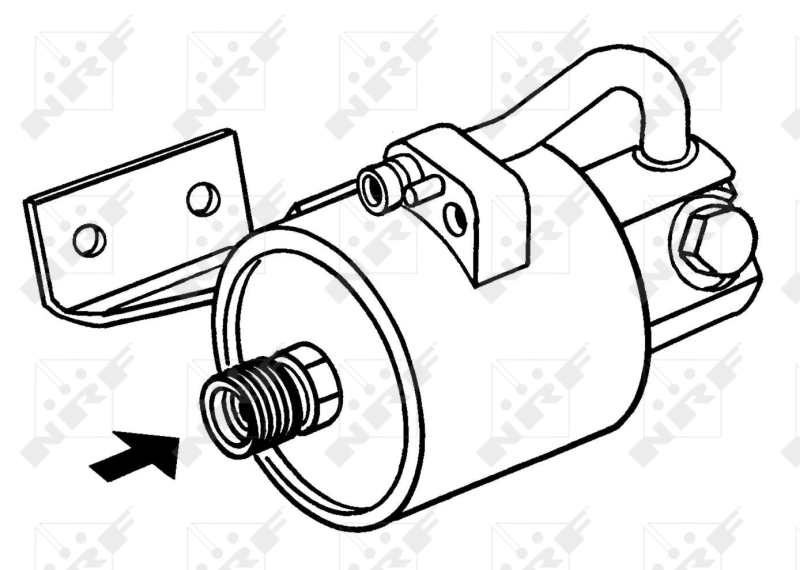 Tanque de recepção do secador de aparelho de ar condicionado 59393 HELLA